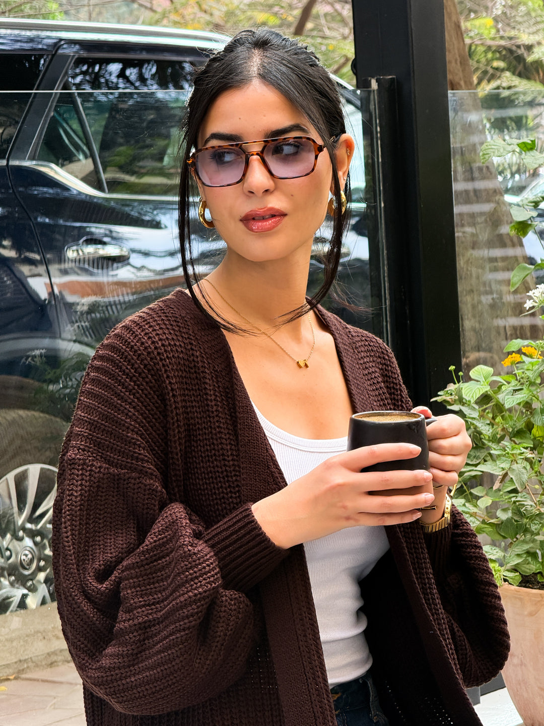 Brown Leila cardigan