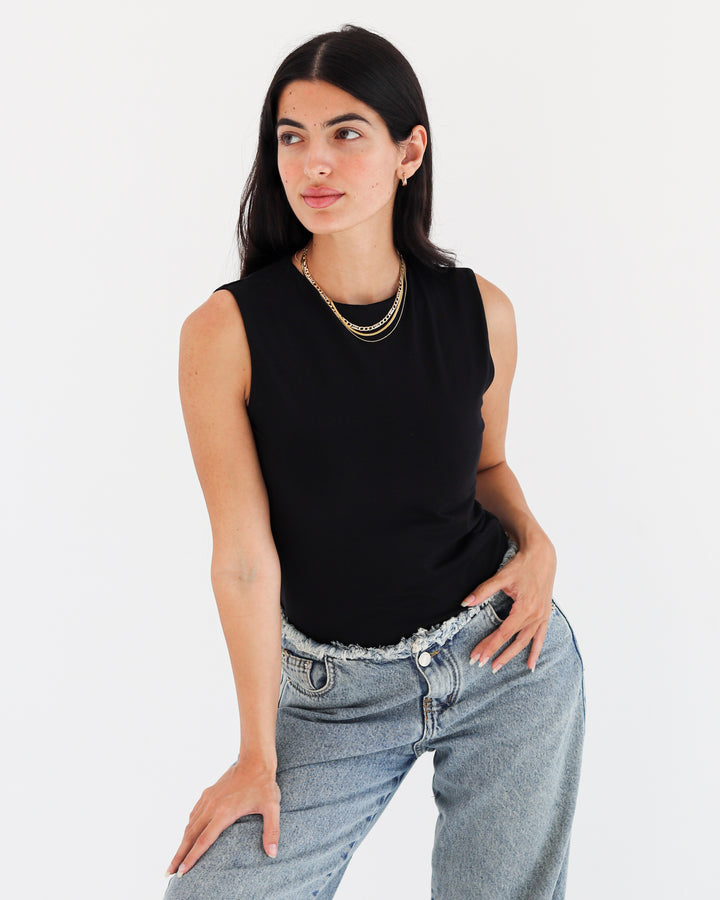 Wide straps basic top