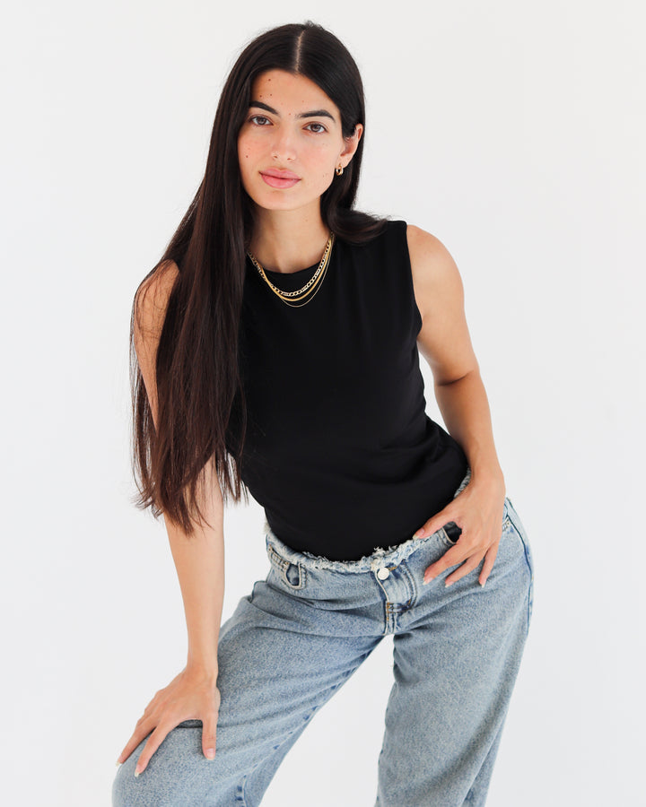 Wide straps basic top