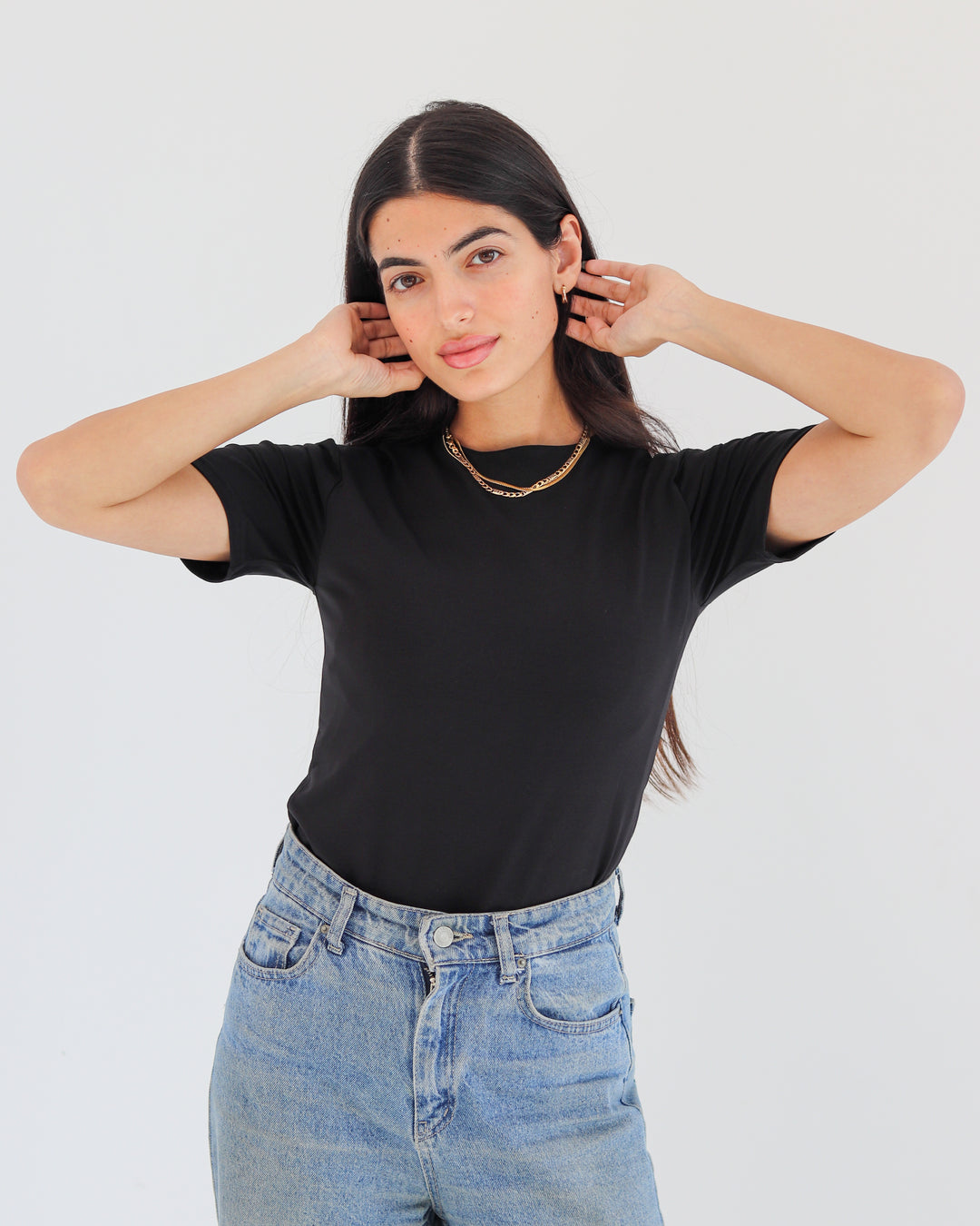 Half sleeves basic tops