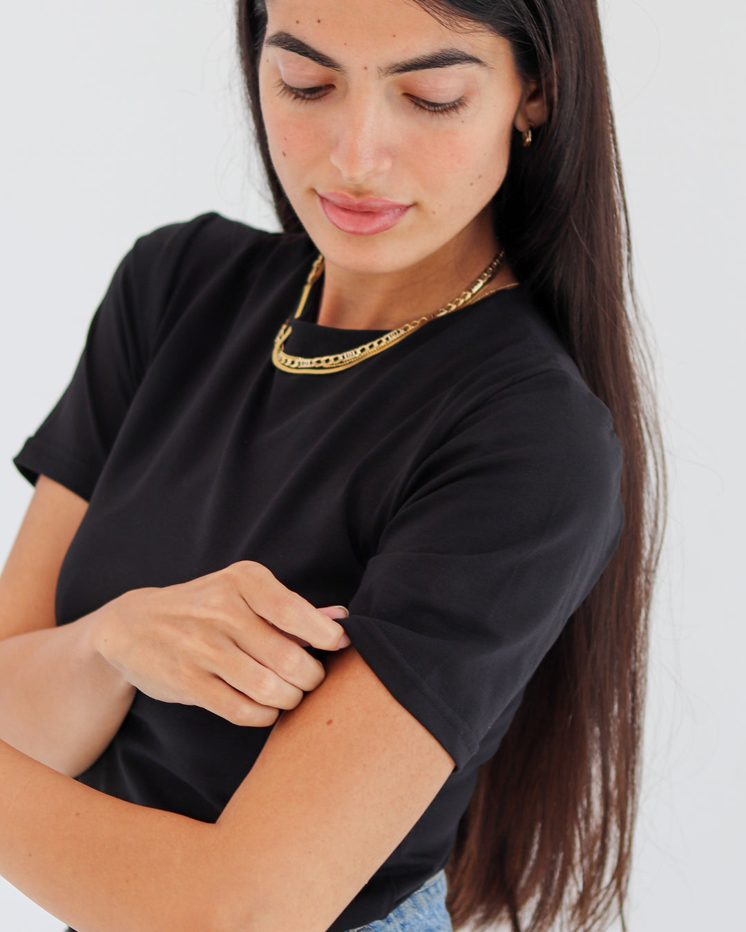 Half sleeves basic tops