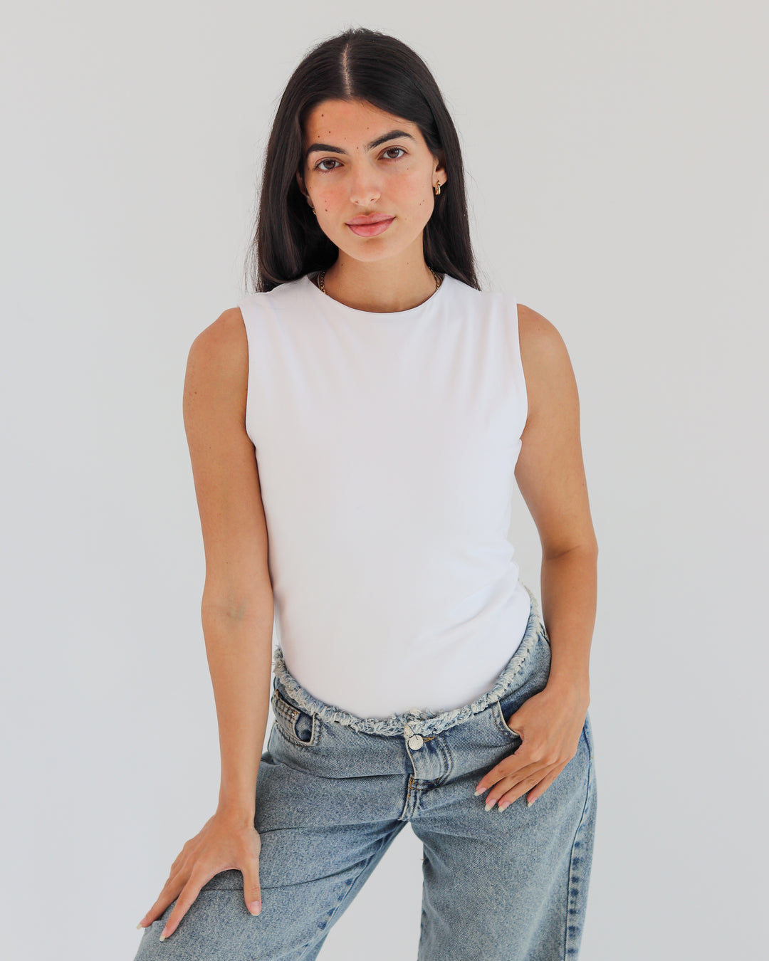 Wide straps basic top