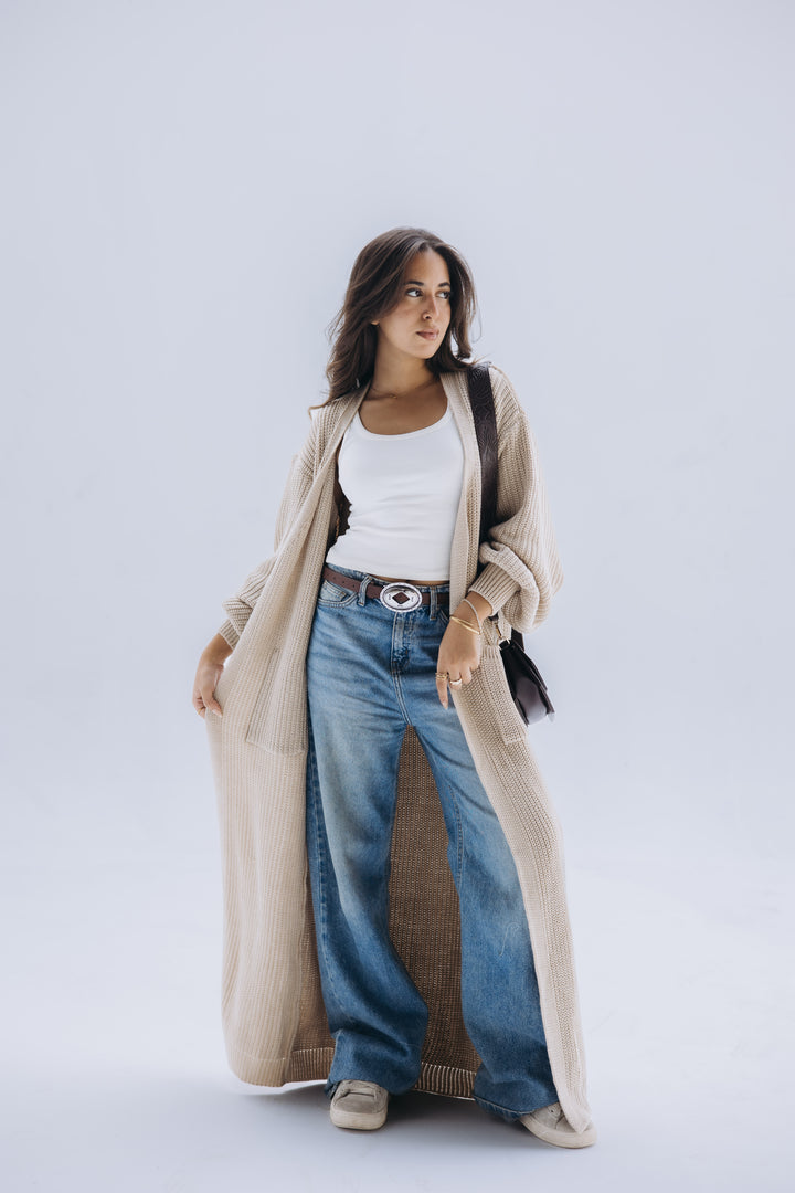 Beige Leila cardigan