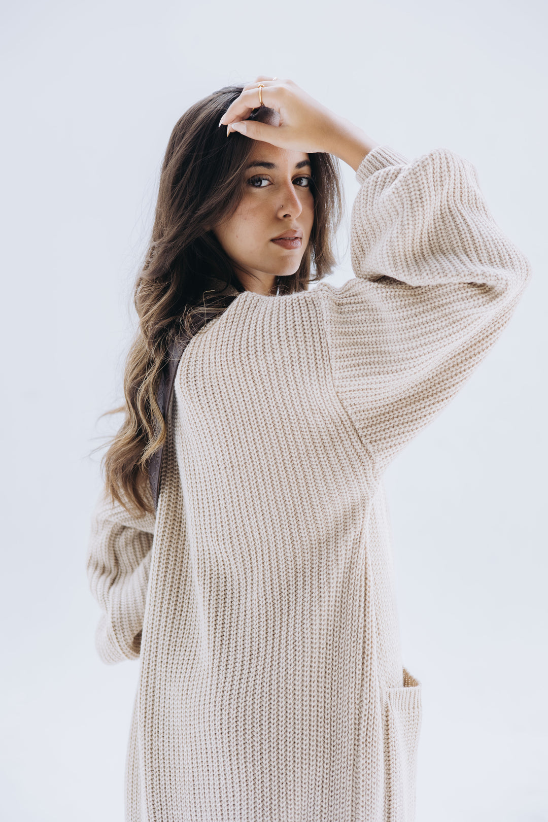 Beige Leila cardigan