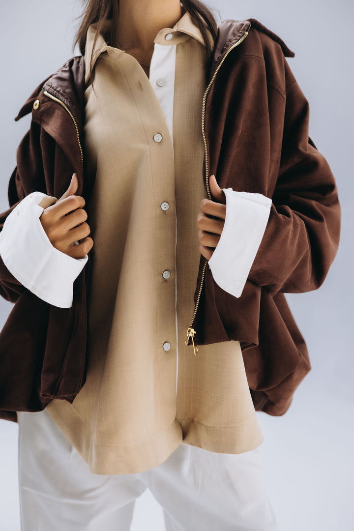 Chocolate brown Ruba jacket