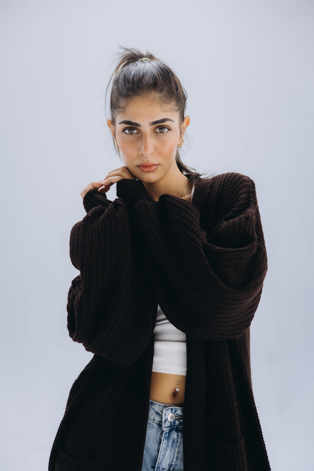 Brown Leila cardigan