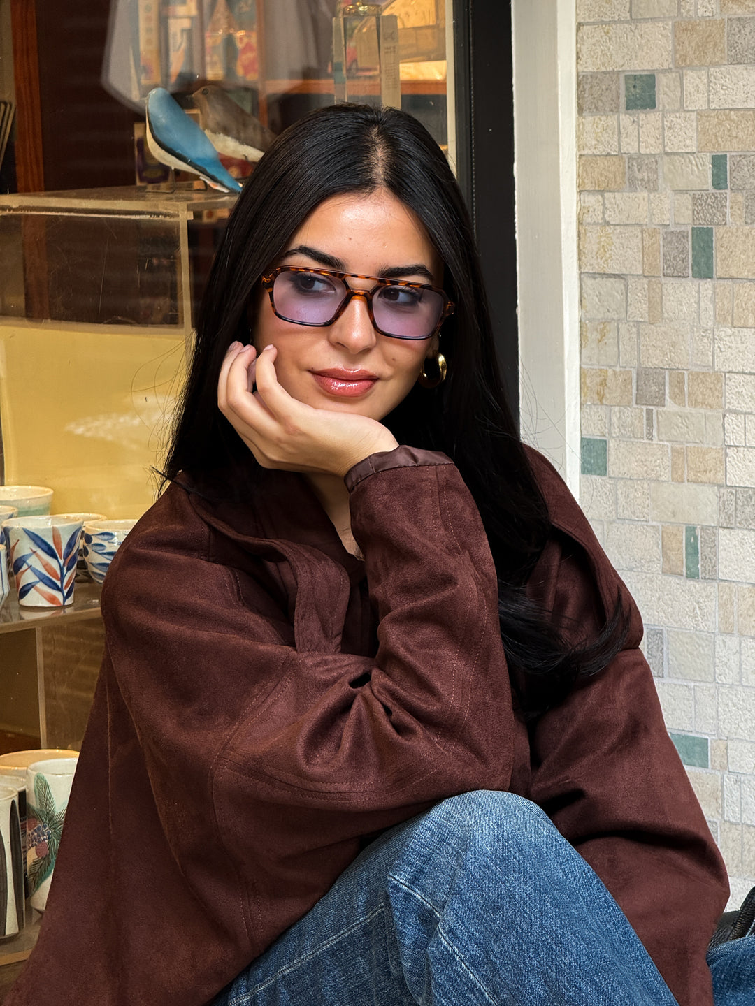 Chocolate brown Ruba jacket